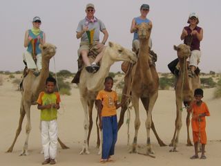 Riding Camels in Mali